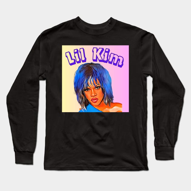 Lil Kim - Queen Bee Long Sleeve T-Shirt by M.I.M.P.